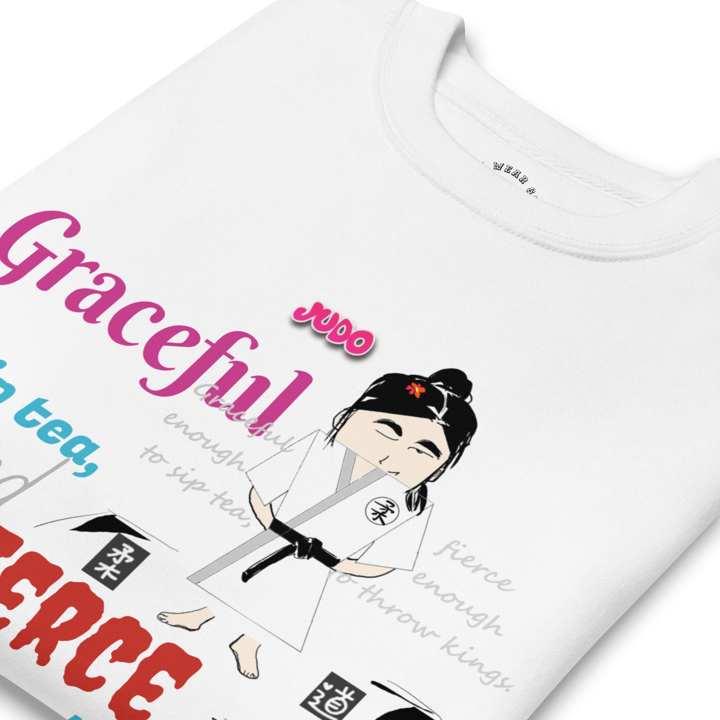 柔道レディ ロングスリーブTシャツ – スタイリッシュな格闘技風スウェットシャツ | FunWearCode