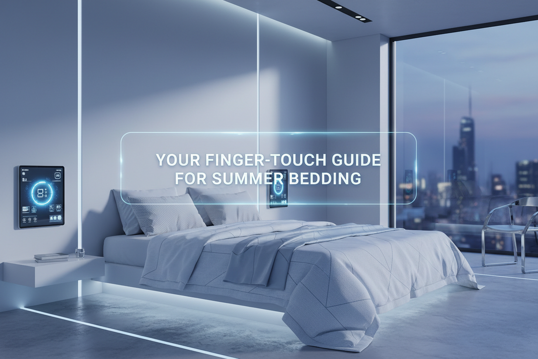 Summer bedding buying guide for hot climates 2026 — comparing Tencel, bamboo lyocell, cotton sateen, rattan mats, ice silk, and water-circulating cooling pads by qmax, breathability, and safety rating