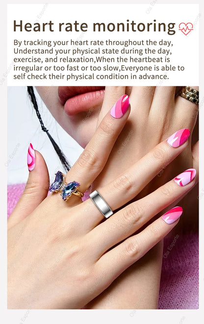 ユニセックス防水スマートリング - 心拍数、血圧、睡眠、活動量測定のためのモニタリングガード | FunWearCodeのセレクション