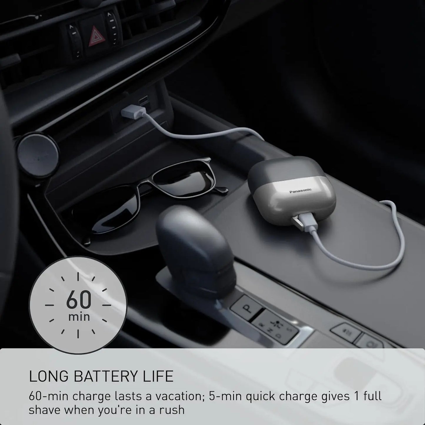 パナソニック電気シェーバー - USB-C、ウェット/ドライ、4時間バッテリー | FunWearCode