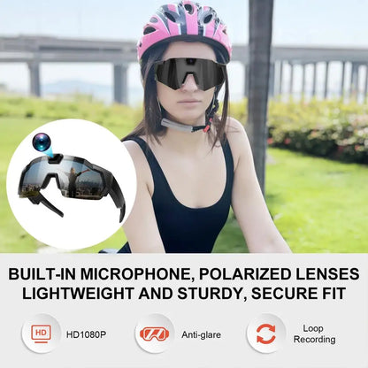 Sports HD Video Glasses - Hiking Jogging Cycling Skiing Climbing Flying Dynamic Recorder Goggles | FunWearCode's Selection