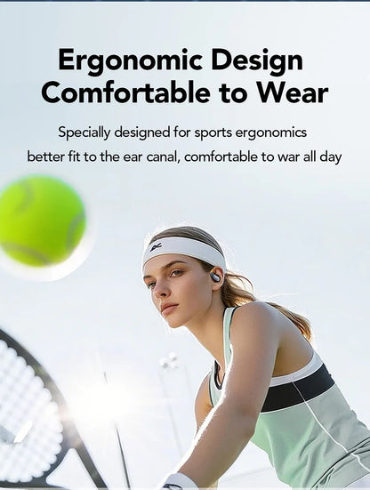 AI翻訳機能搭載スポーツワイヤレスイヤホン - LCDタッチスクリーン搭載 光るイヤーフック | FunWearCodeのセレクション