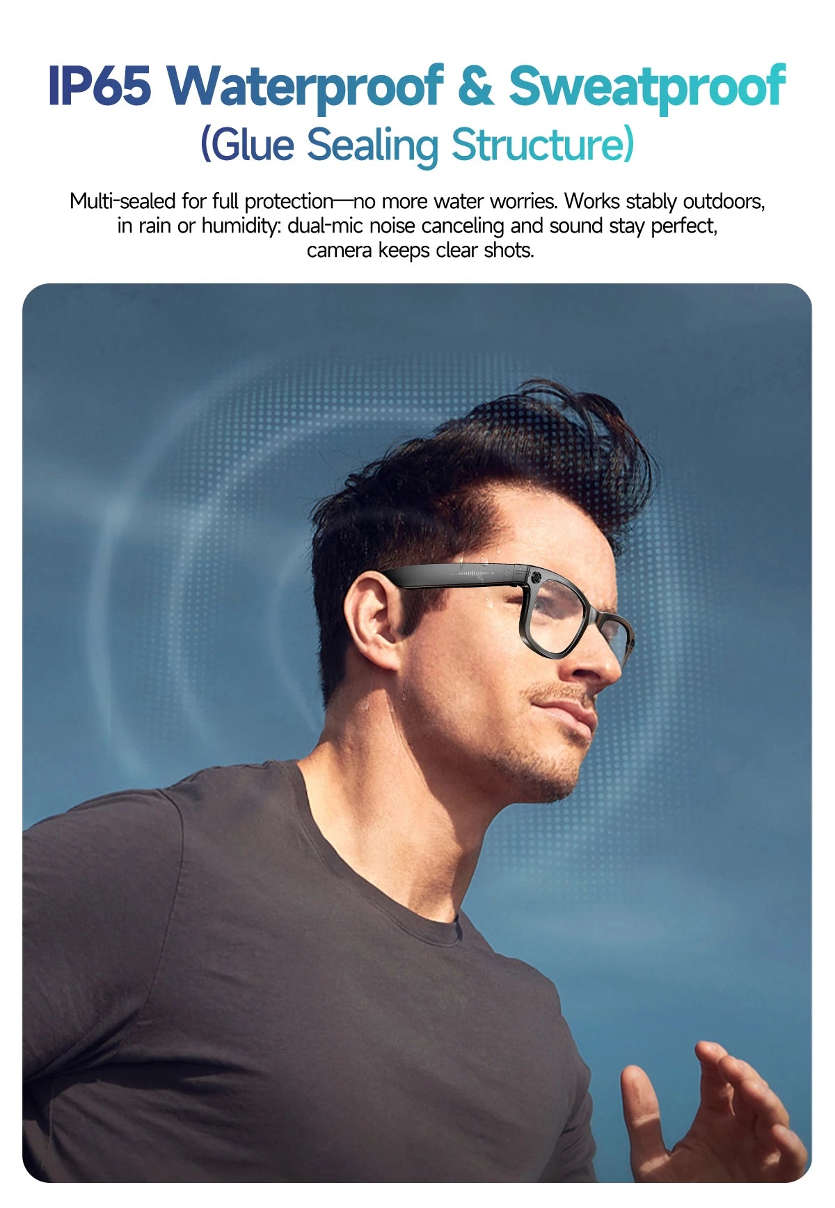 アップグレードされたスマートサングラス ユニセックス - カメラビデオ AIインタラクション 翻訳 Bluetooth通話 | FunWearCodeのセレクション