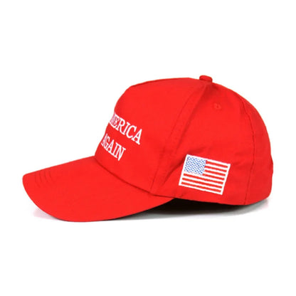 新しいスタイル「Makes America Great Again」ベースボールキャップ - 刺繍グラフィックテキスト | FunWearCodeのセレクション