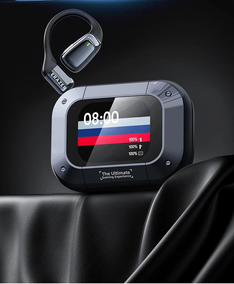 AI翻訳機能搭載スポーツワイヤレスイヤホン - LCDタッチスクリーン搭載Bluetoothイヤホン、HDマイク搭載 | FunWearCodeのセレクション