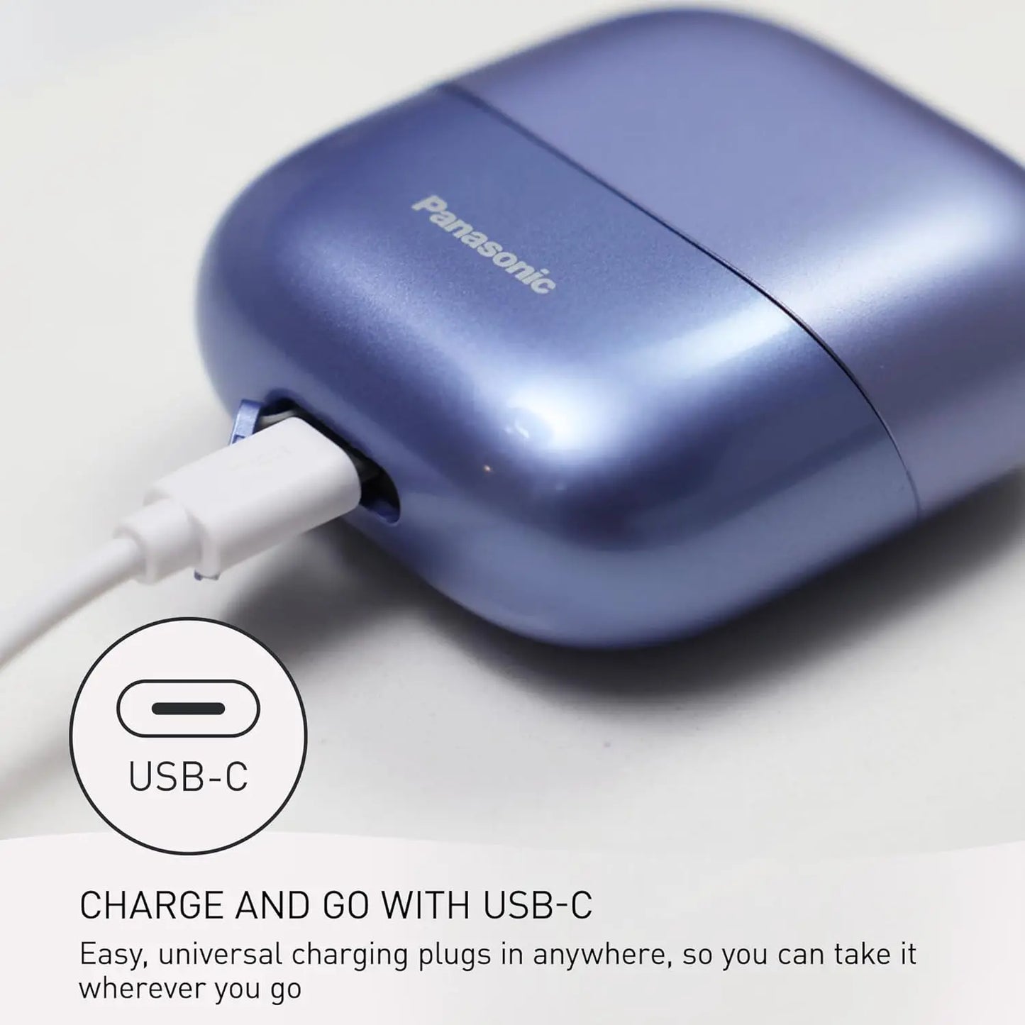 パナソニック電気シェーバー - USB-C、ウェット/ドライ、4時間バッテリー | FunWearCode