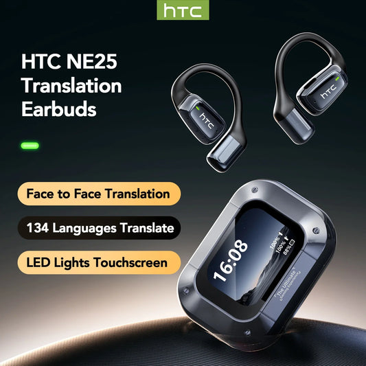 AI翻訳機能搭載スポーツワイヤレスイヤホン - LCDタッチスクリーン搭載Bluetoothイヤホン、HDマイク搭載 | FunWearCodeのセレクション