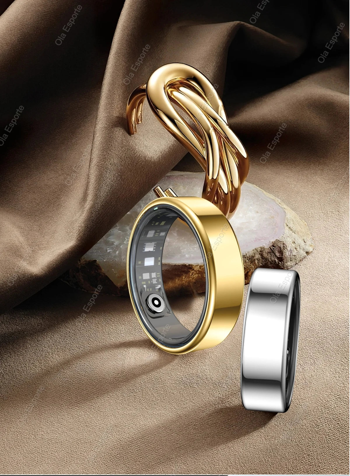 ユニセックス防水スマートリング - 心拍数、血圧、睡眠、活動量測定のためのモニタリングガード | FunWearCodeのセレクション