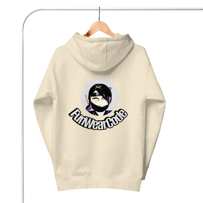 柔らかくて暖かいプルオーバーパーカー – レディニンジャグラフィックデザイン（女性用） | FunWearCode