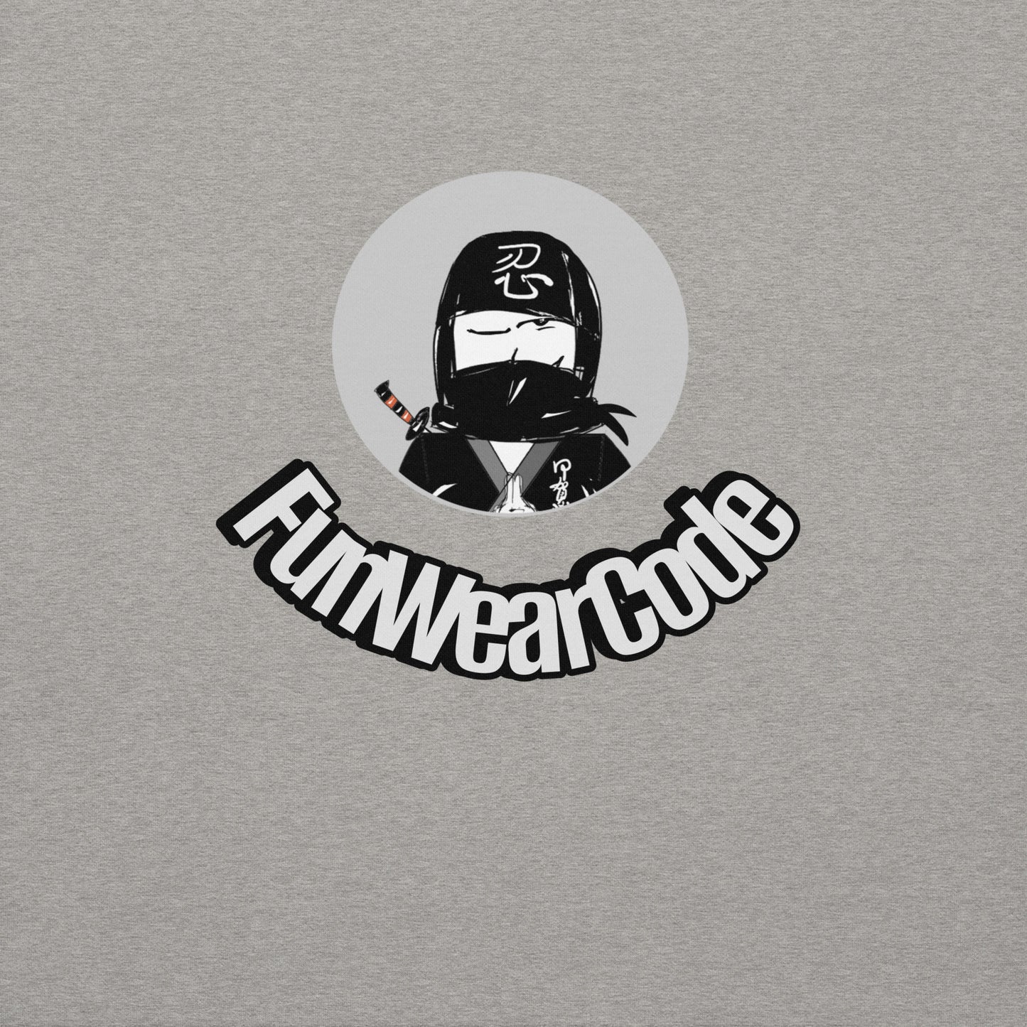 プレミアムプルオーバーパーカー – ユニークで気まぐれな忍者のグラフィックデザイン | FunWearCode