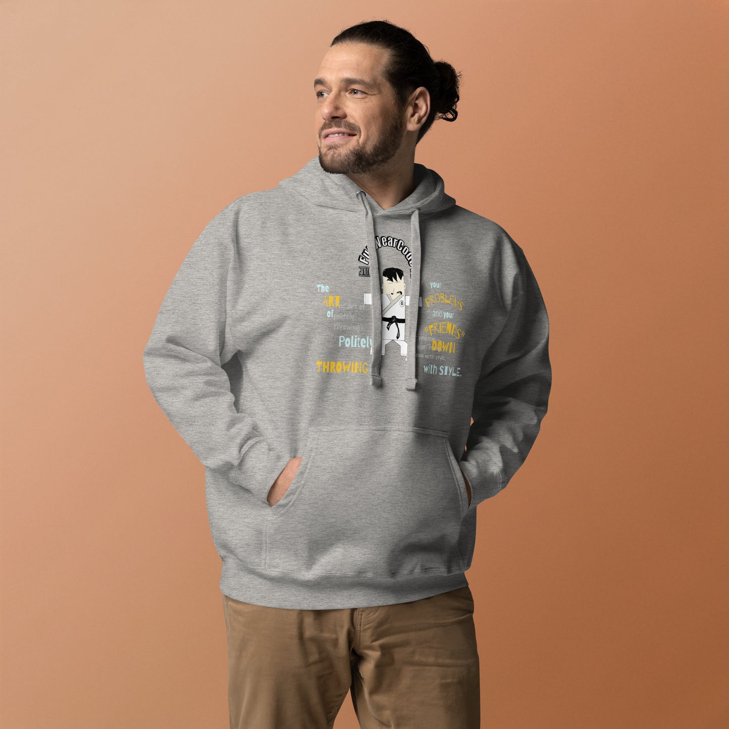 柔道漫画グラフィックパーカー – 楽しい格闘技 | FunWearCode