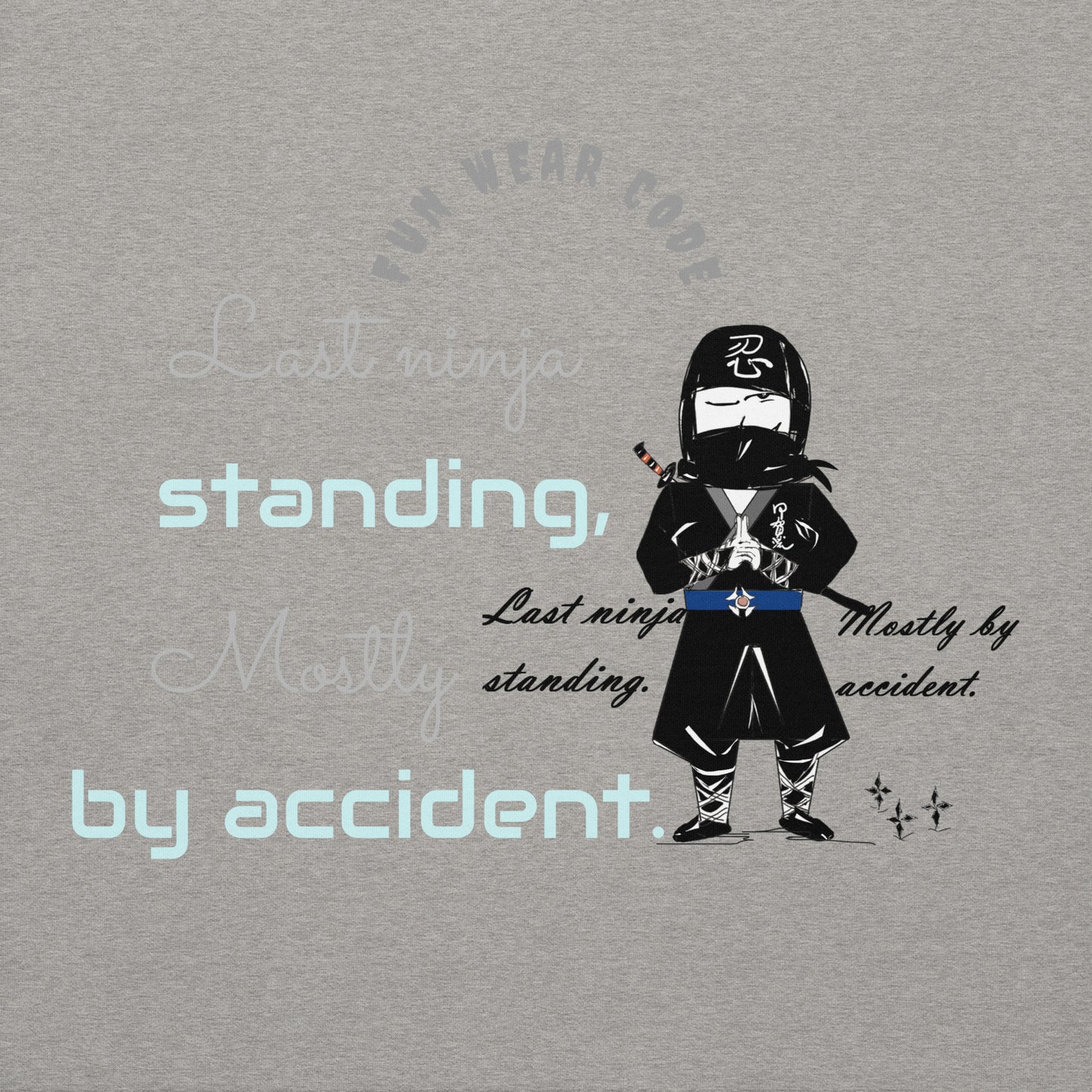 プレミアムプルオーバーパーカー – ユニークで気まぐれな忍者のグラフィックデザイン | FunWearCode