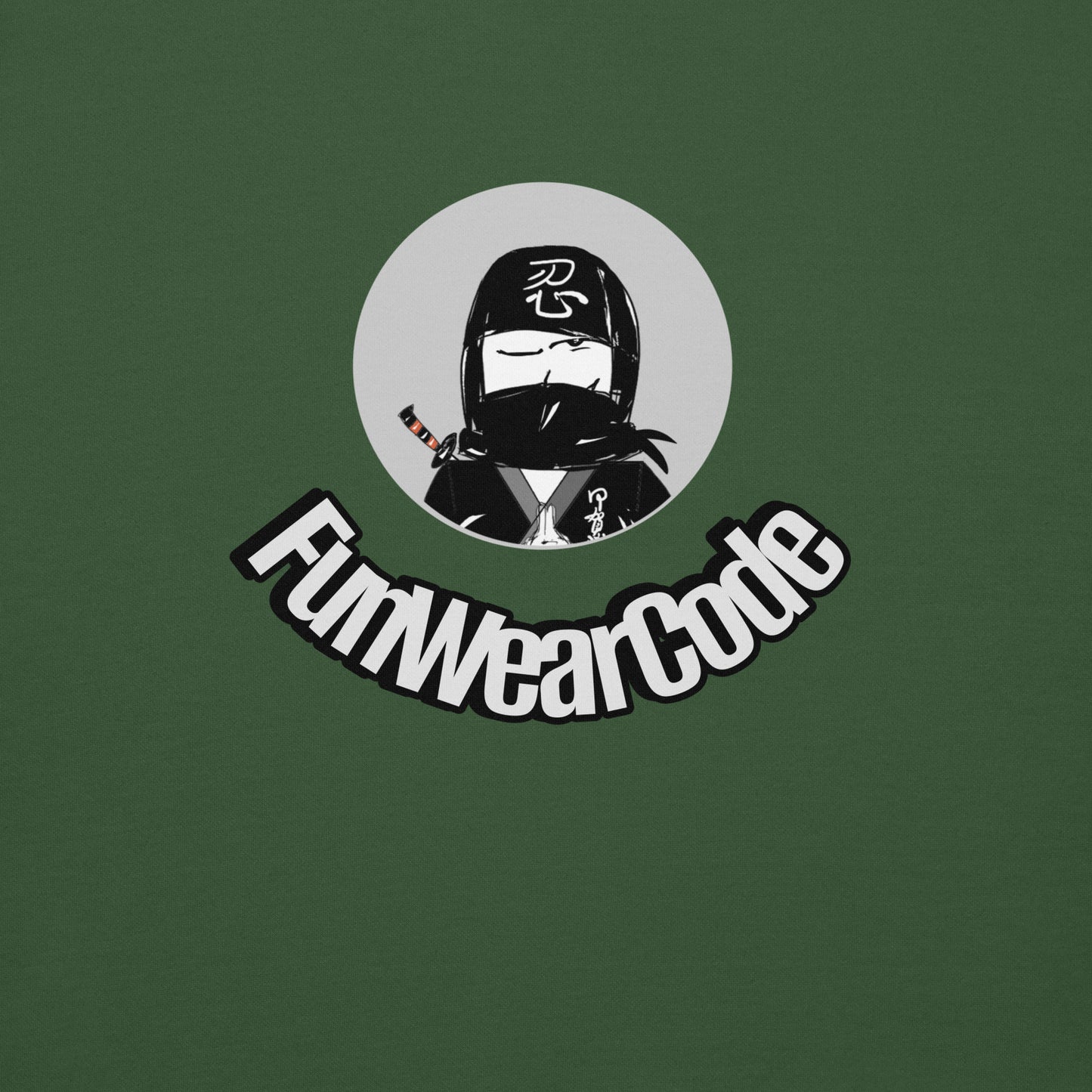 プレミアムプルオーバーパーカー – ユニークで気まぐれな忍者のグラフィックデザイン | FunWearCode