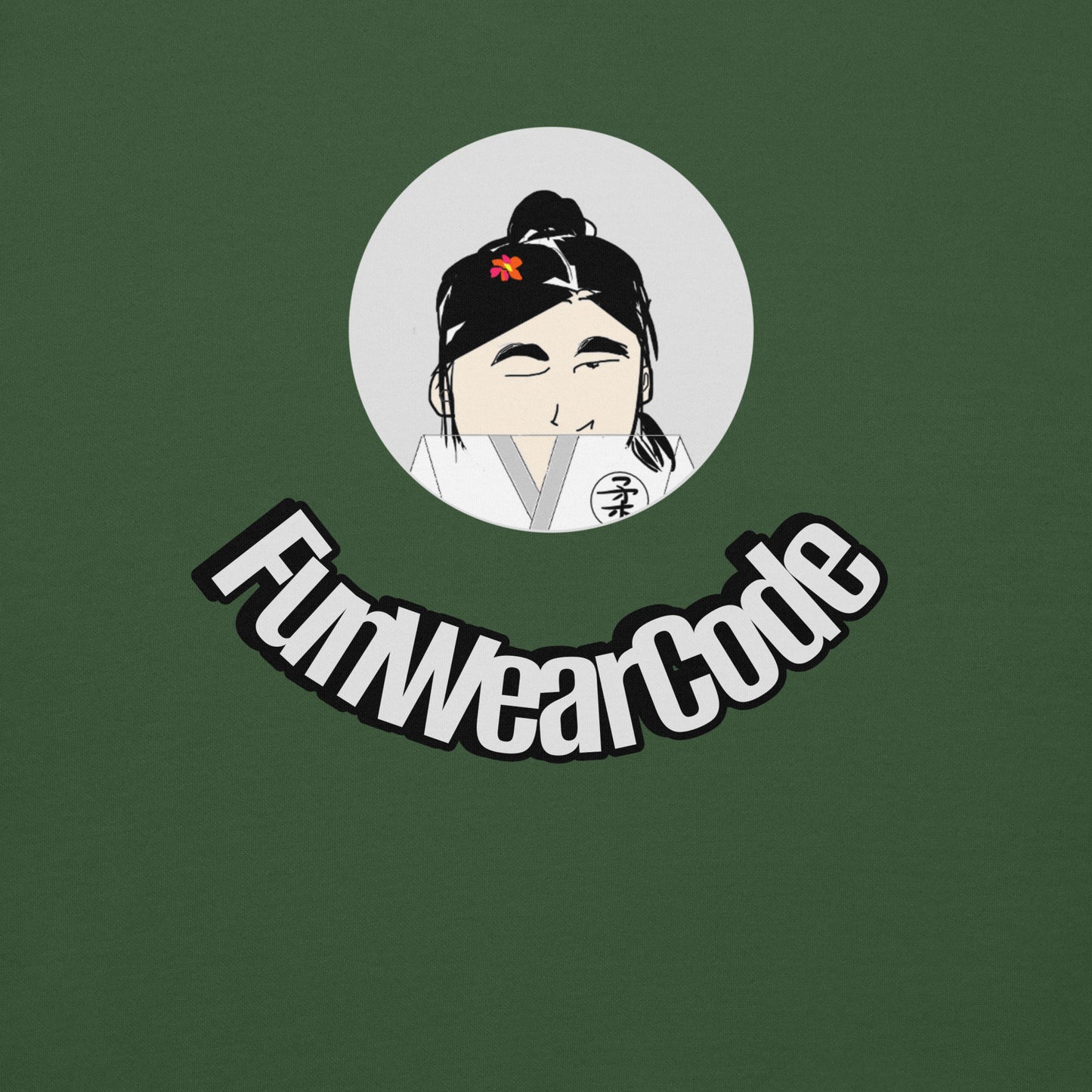 柔道女子グラフィックカートゥーンパーカー – 楽しい格闘技スウェットシャツ | FunWearCode