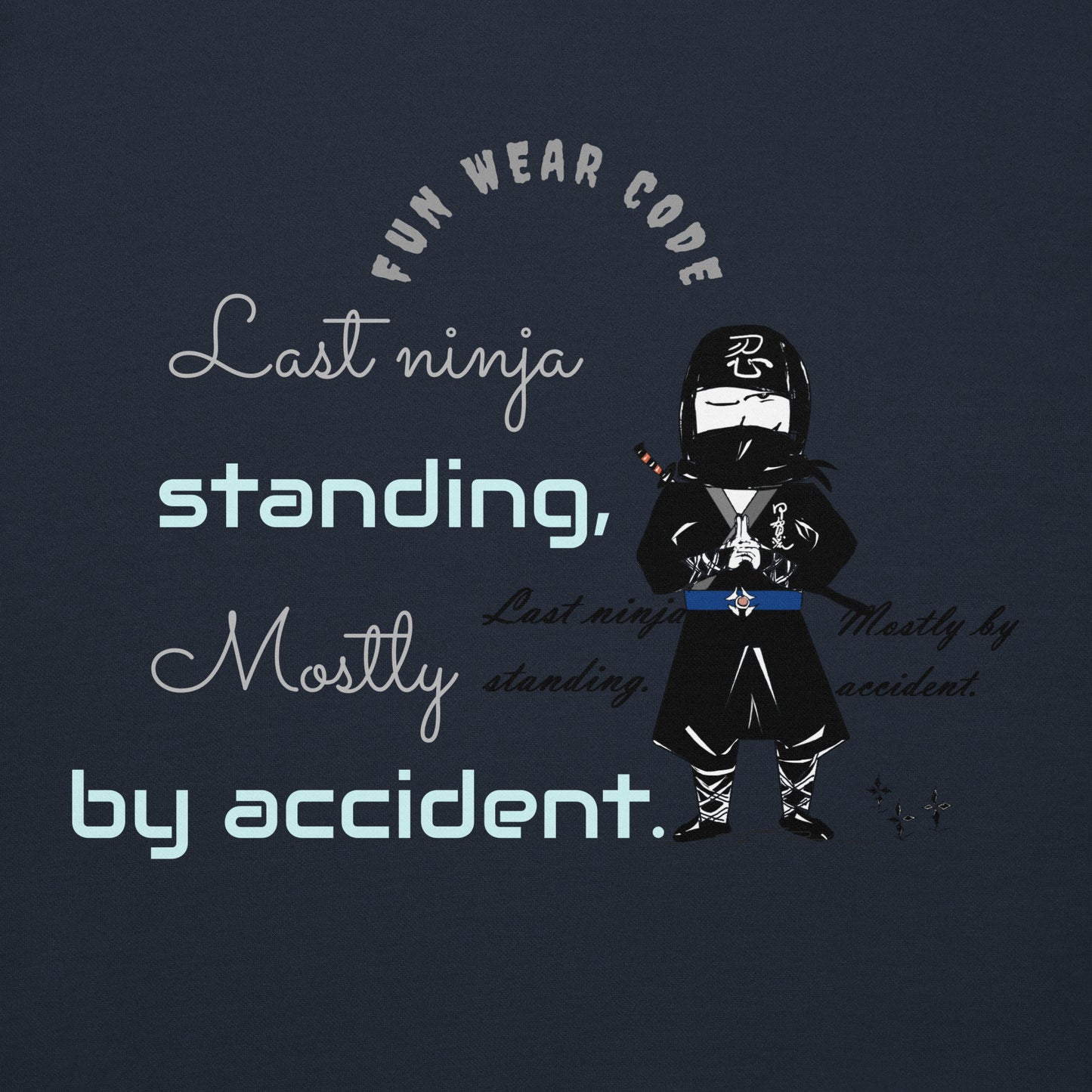 プレミアムプルオーバーパーカー – ユニークで気まぐれな忍者のグラフィックデザイン | FunWearCode