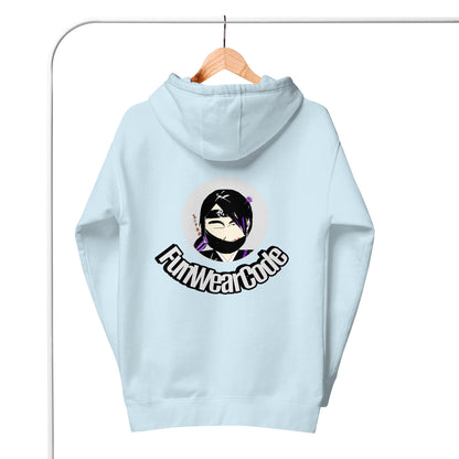 柔らかくて暖かいプルオーバーパーカー – レディニンジャグラフィックデザイン（女性用） | FunWearCode