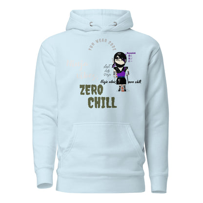 柔らかくて暖かいプルオーバーパーカー – レディニンジャグラフィックデザイン（女性用） | FunWearCode