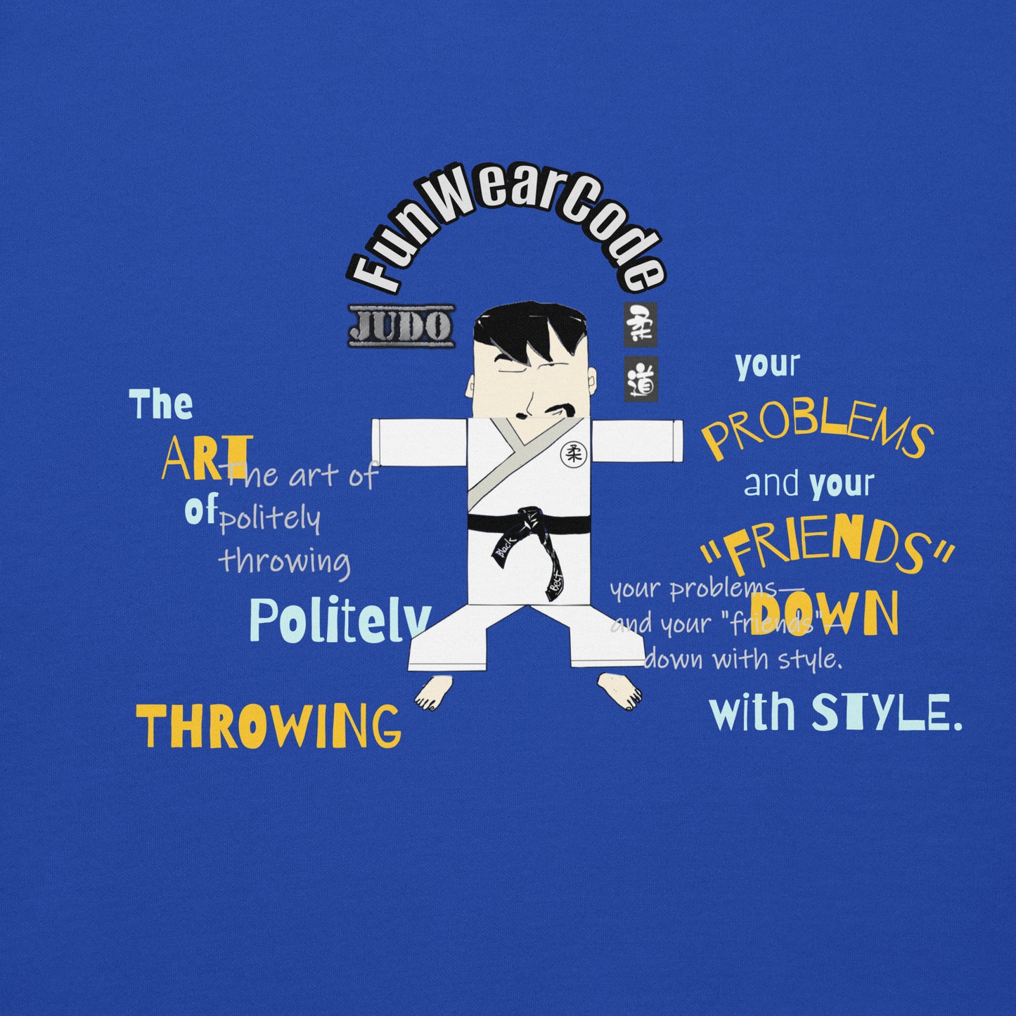 柔道漫画グラフィックパーカー – 楽しい格闘技 | FunWearCode