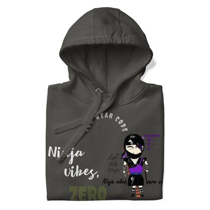 柔らかくて暖かいプルオーバーパーカー – レディニンジャグラフィックデザイン（女性用） | FunWearCode