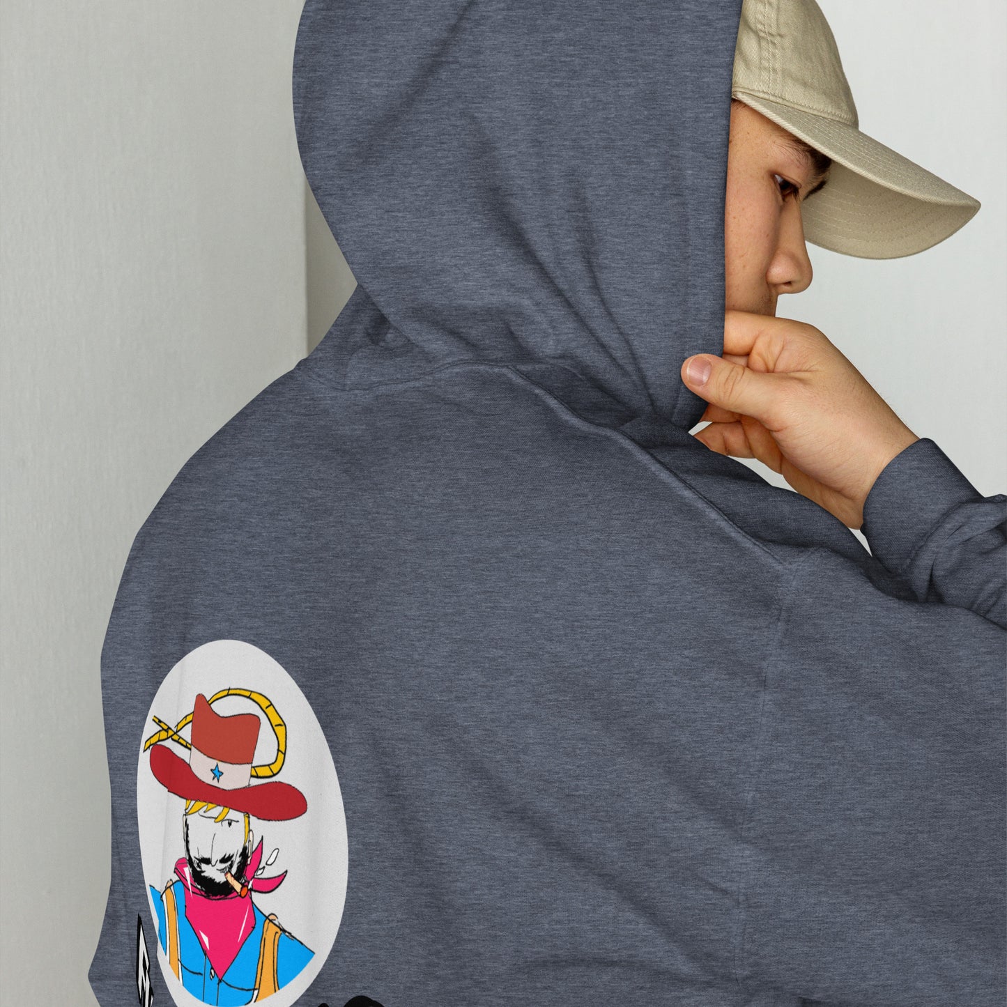 ユニセックス カウボーイ グラフィック パーカー – ヴィンテージ ウエスタン スタイル デザイン | FunWearCode