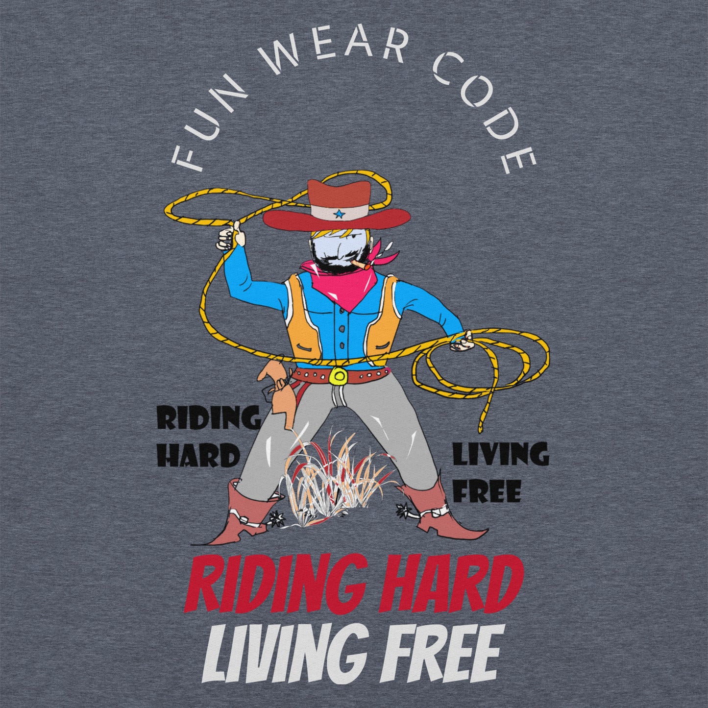 ユニセックス カウボーイ グラフィック パーカー – ヴィンテージ ウエスタン スタイル デザイン | FunWearCode