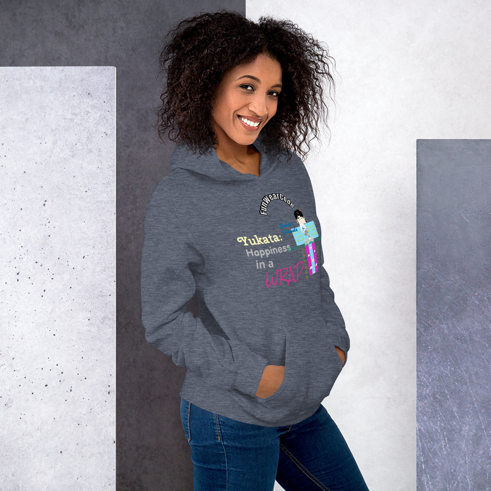 ユニセックス 浴衣グラフィックパーカー – 楽しい日本の象徴的なデザイン | FunWearCode