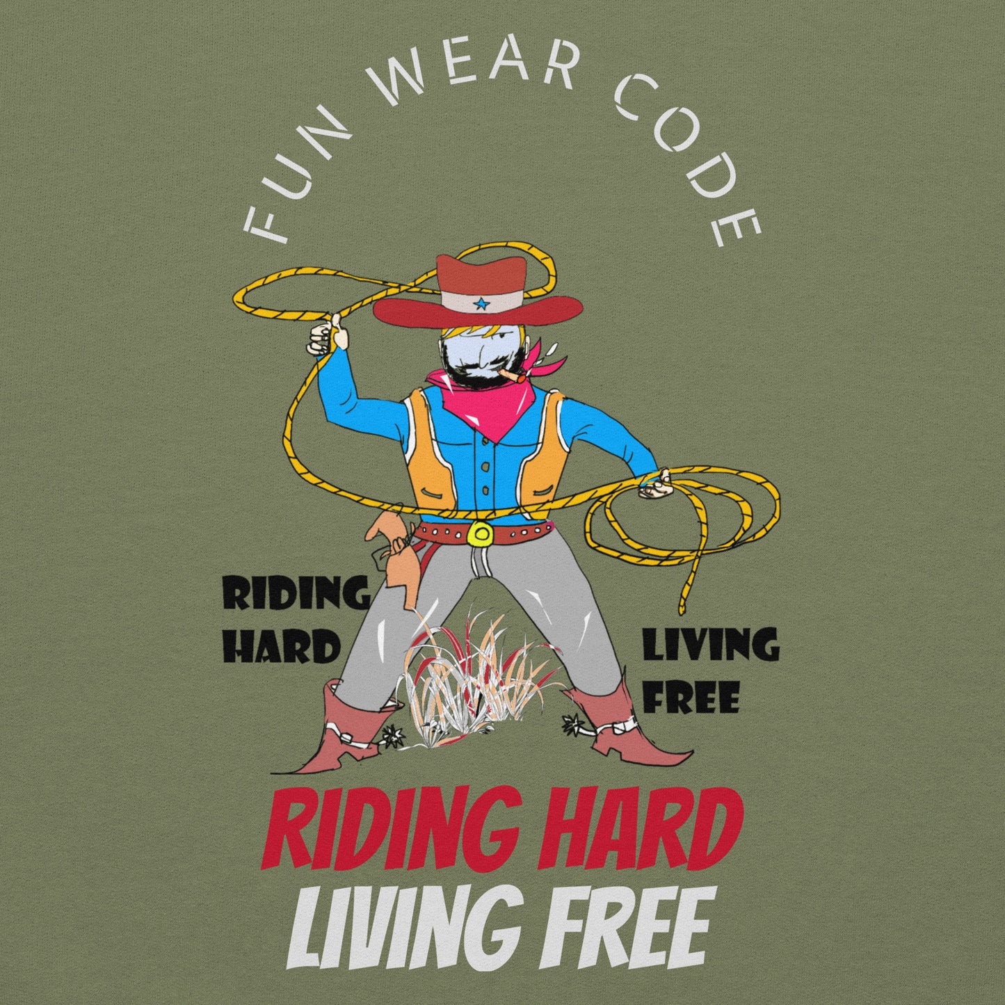 ユニセックス カウボーイ グラフィック パーカー – ヴィンテージ ウエスタン スタイル デザイン | FunWearCode