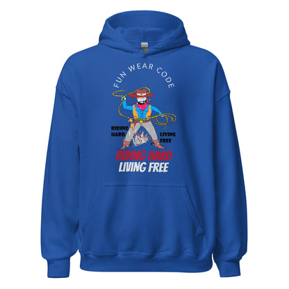 ユニセックス カウボーイ グラフィック パーカー – ヴィンテージ ウエスタン スタイル デザイン | FunWearCode