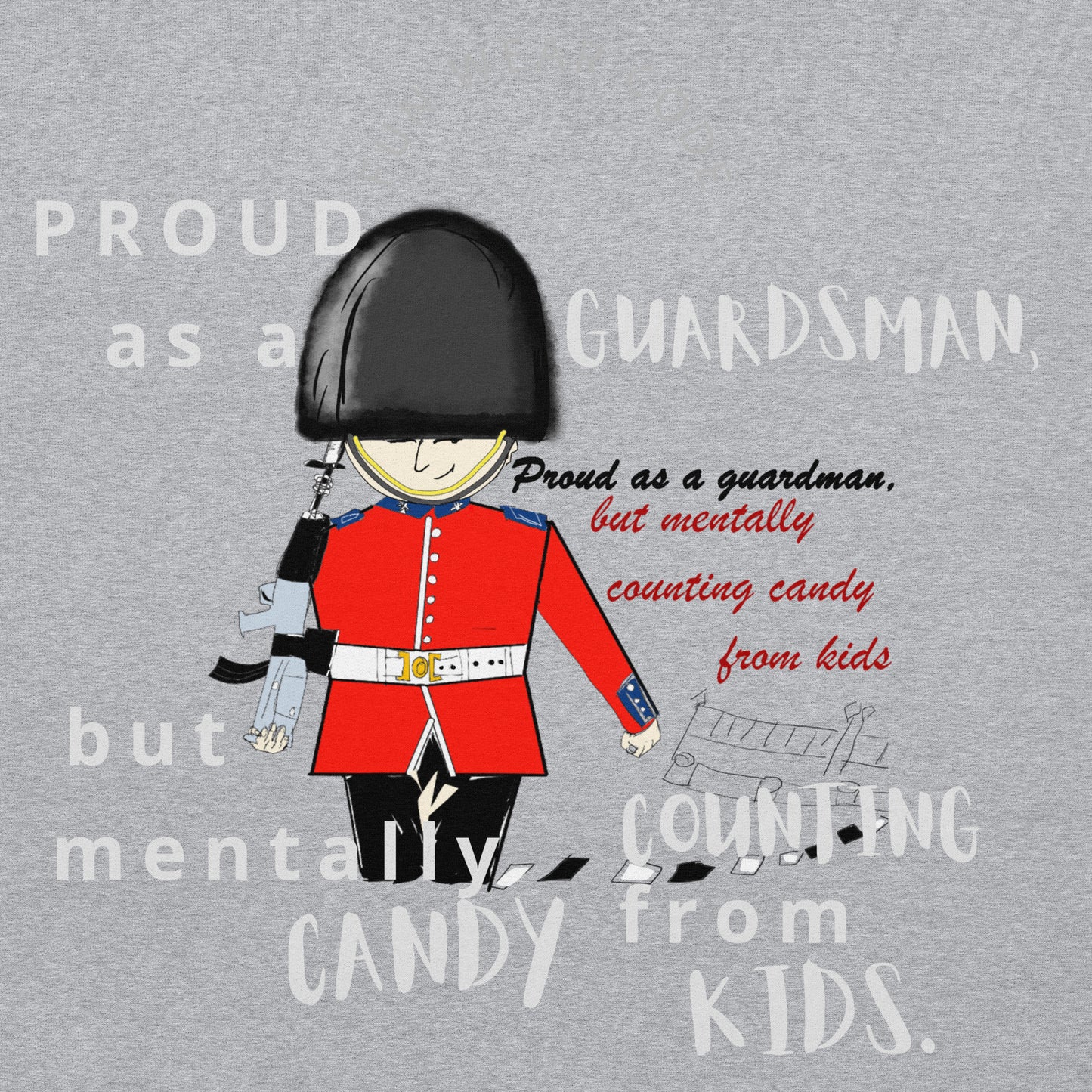 ユニセックス コージー パーカー – 楽しいロイヤルガードマングラフィックデザイン | FunWearCode