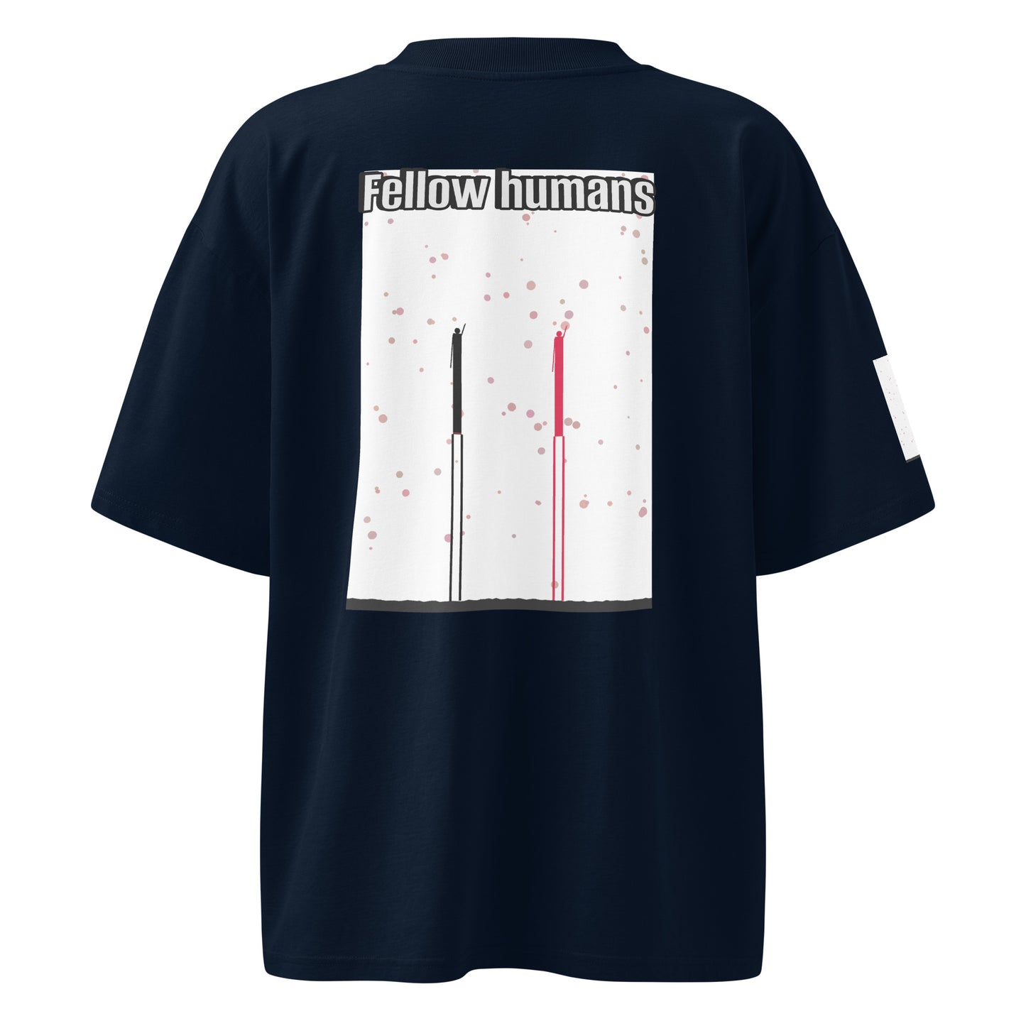 ユニセックス オーガニックオーバーサイズ ハイネックTシャツ — Human & Space 'Explore' コレクション