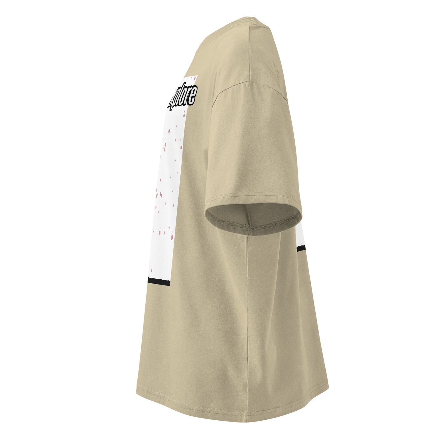 ユニセックス オーガニックオーバーサイズ ハイネックTシャツ — Human & Space 'Explore' コレクション