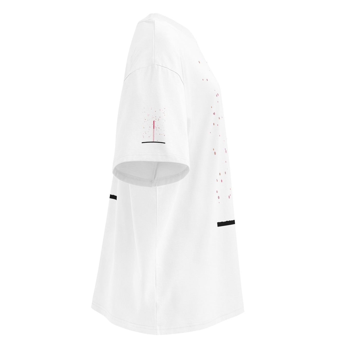 ユニセックス オーガニックオーバーサイズ ハイネックTシャツ — Human & Space 'Explore' コレクション