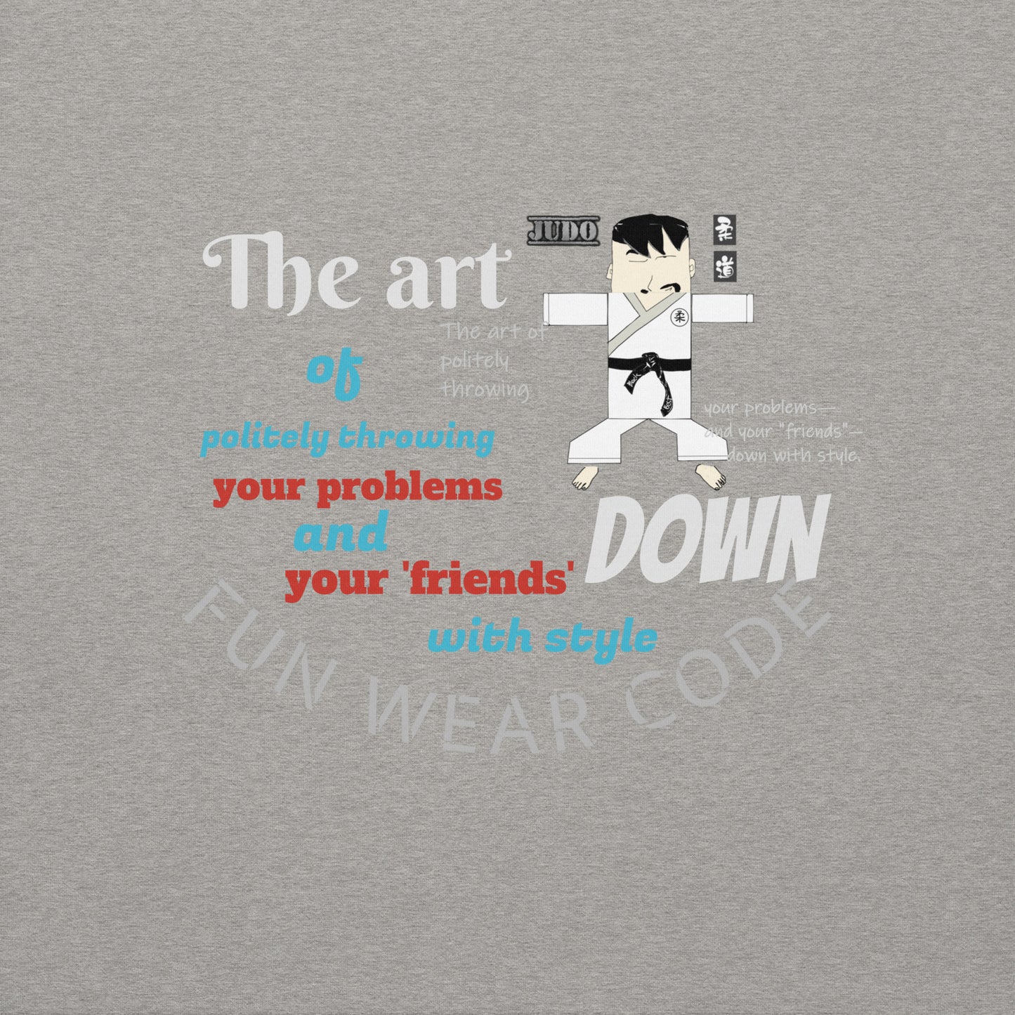 空手ロングスリーブTシャツ - 快適な格闘技シャツ | FunWearCode