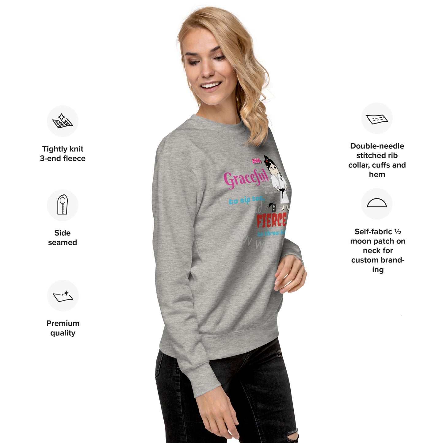 空手レディ ロングスリーブTシャツ – スタイリッシュな格闘技風シャツ | FunWearCode