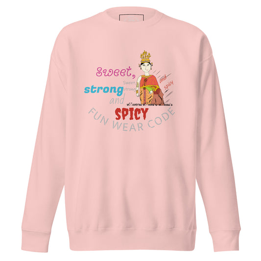 プレミアムロングスリーブTシャツ - 遊び心のあるタイ人女性のグラフィックTシャツ | FunWearCode