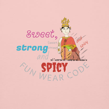 プレミアムロングスリーブTシャツ - 遊び心のあるタイ人女性のグラフィックTシャツ | FunWearCode