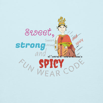 プレミアムロングスリーブTシャツ - 遊び心のあるタイ人女性のグラフィックTシャツ | FunWearCode