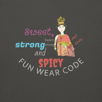 プレミアムロングスリーブTシャツ - 遊び心のあるタイ人女性のグラフィックTシャツ | FunWearCode