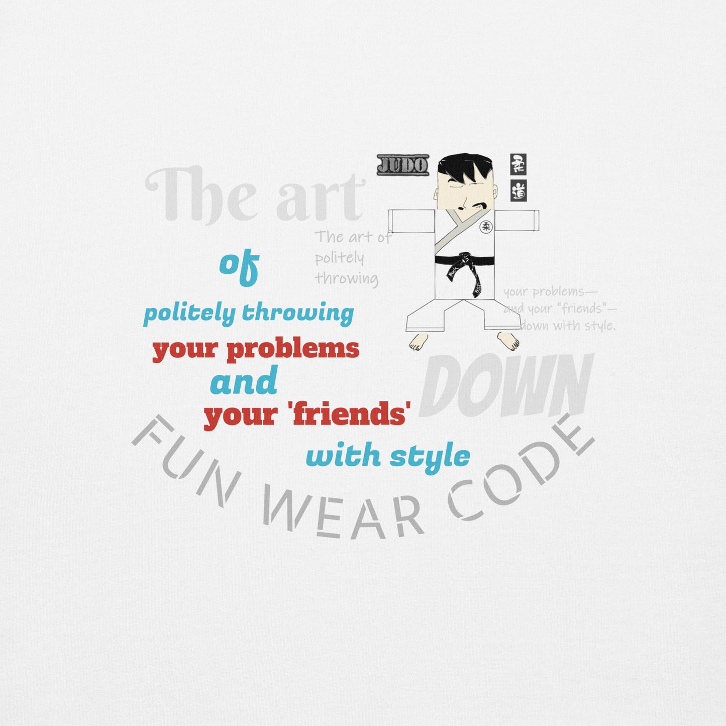 空手ロングスリーブTシャツ - 快適な格闘技シャツ | FunWearCode