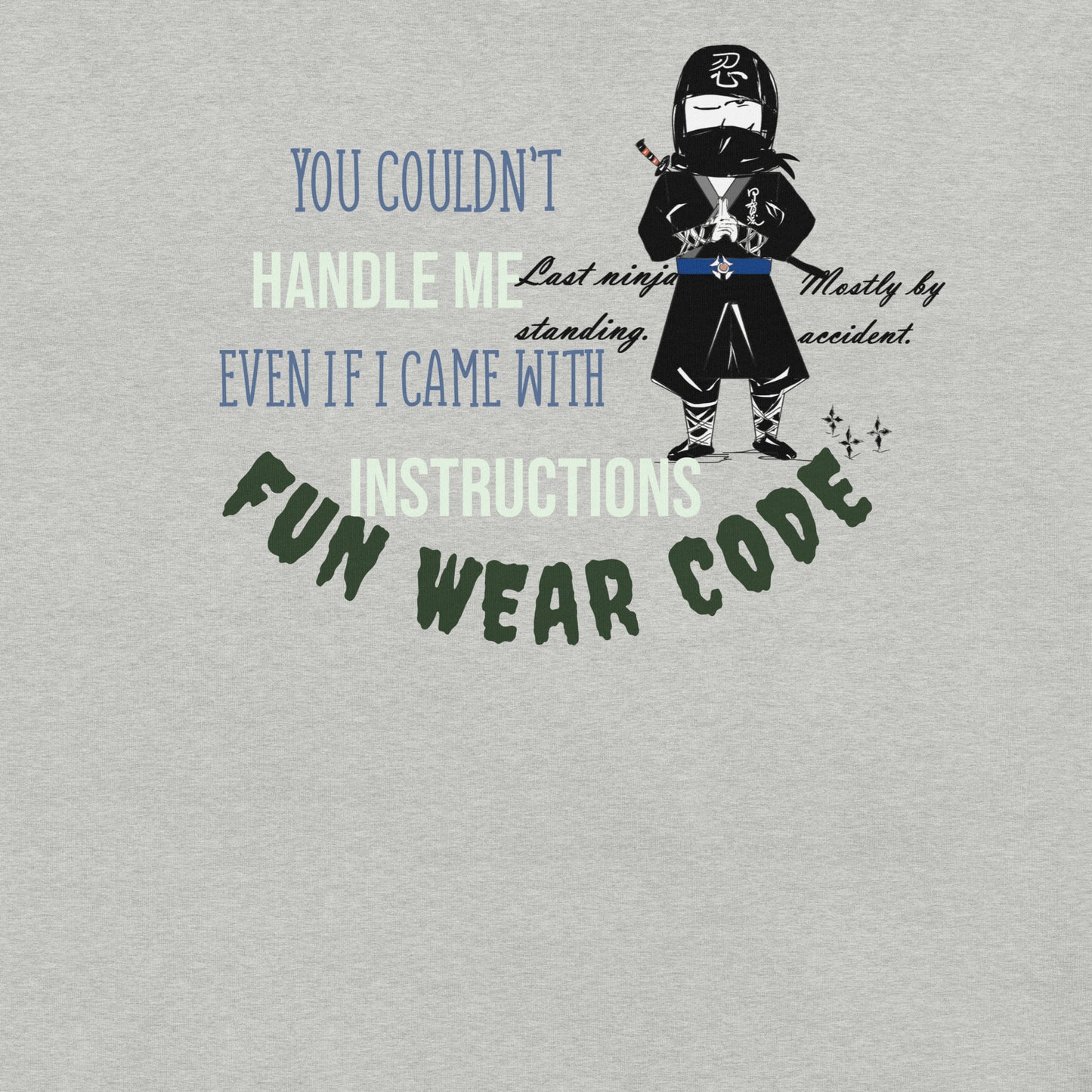 遊び心のある忍者テーマTシャツ - 日本の武術を象徴するTシャツ | FunWearCode