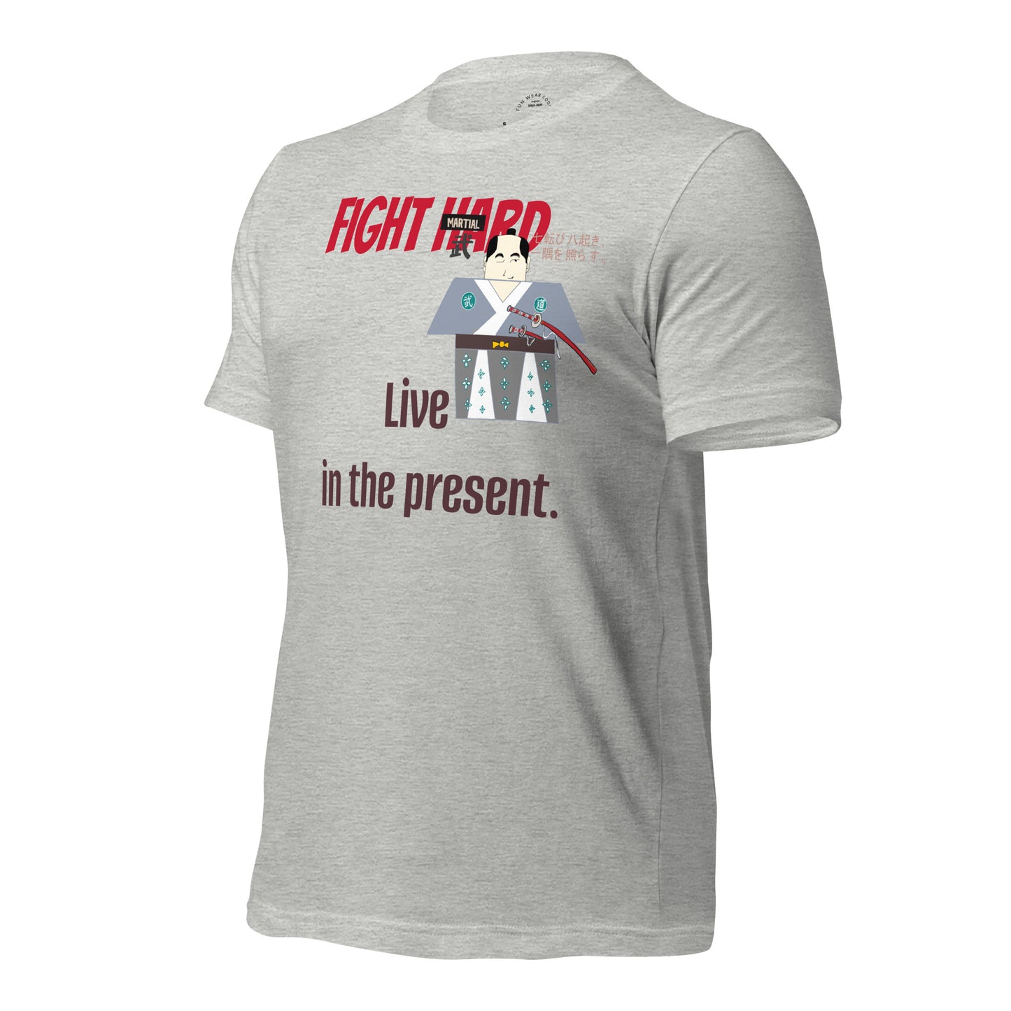 本格ユニセックス 格闘技Tシャツ - ヴィンテージスタイル サムライグラフィックTシャツ | FunWearCode