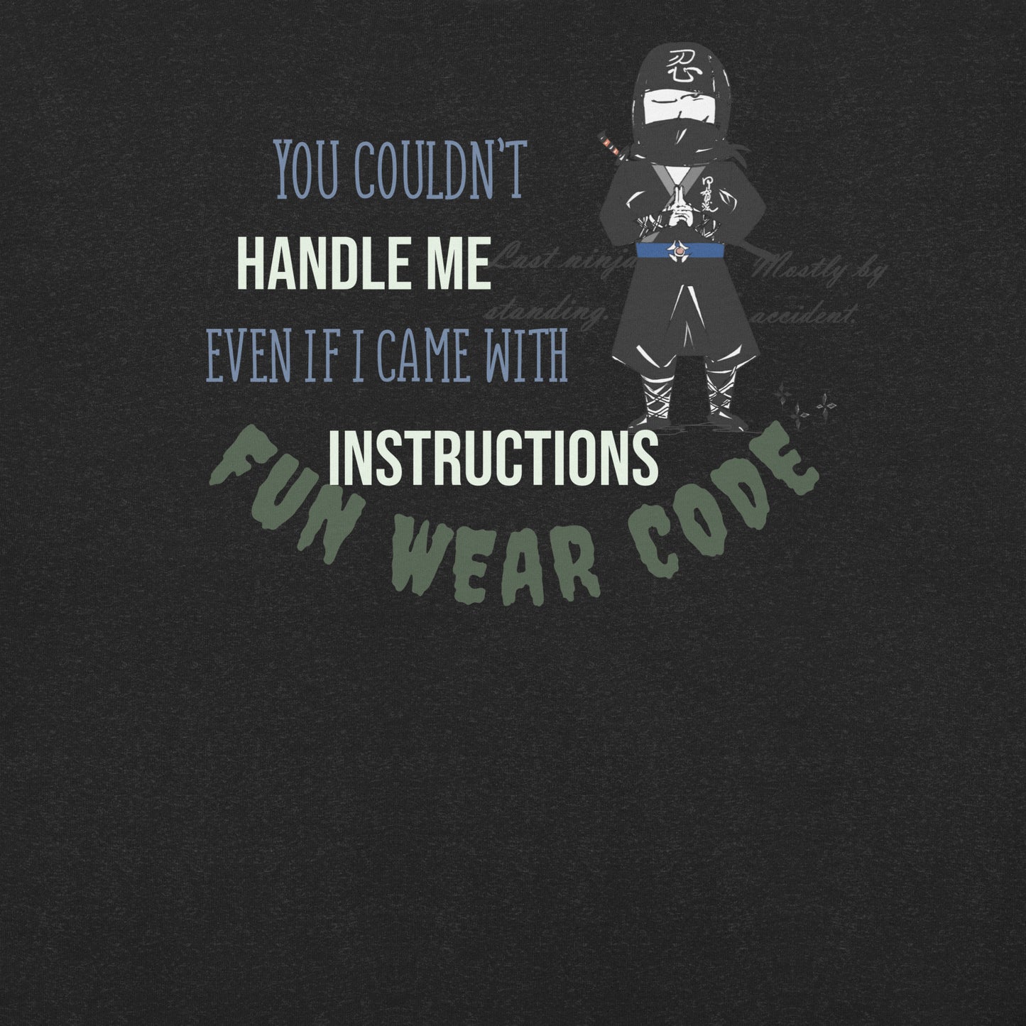 遊び心のある忍者テーマTシャツ - 日本の武術を象徴するTシャツ | FunWearCode