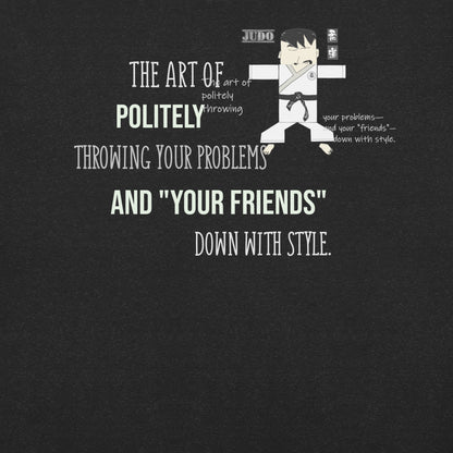 本格柔道テーマTシャツ - 楽しい格闘技グラフィックTシャツ | FunWearCode