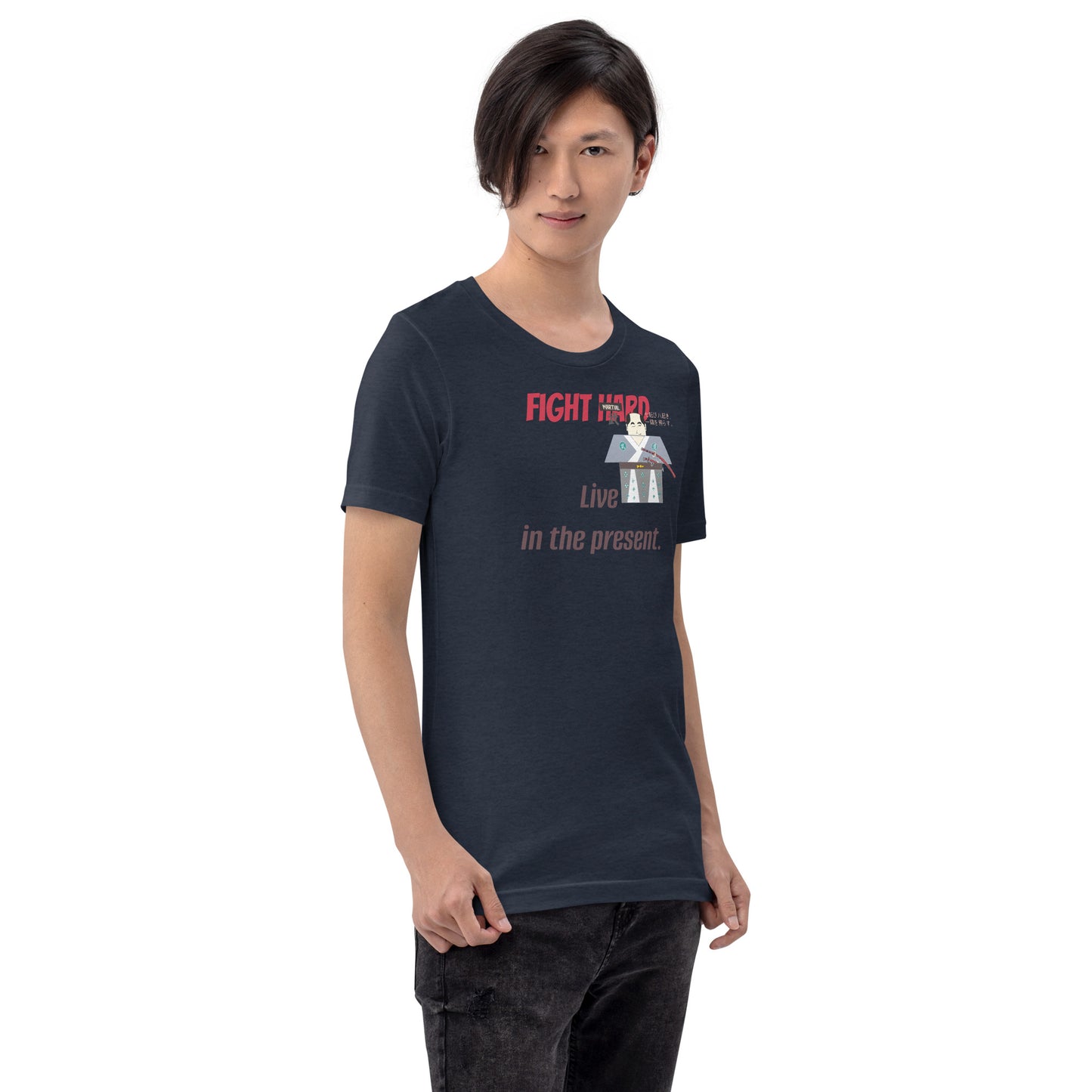 本格ユニセックス 格闘技Tシャツ - ヴィンテージスタイル サムライグラフィックTシャツ | FunWearCode