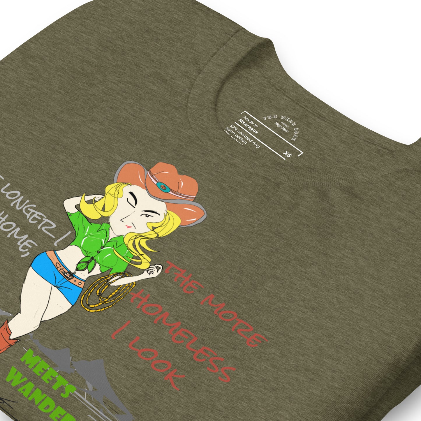 クラシックカウガールグラフィックTシャツ - 楽しいことが大好きな人のためのアメリカンスタイルTシャツ | FunWearCode