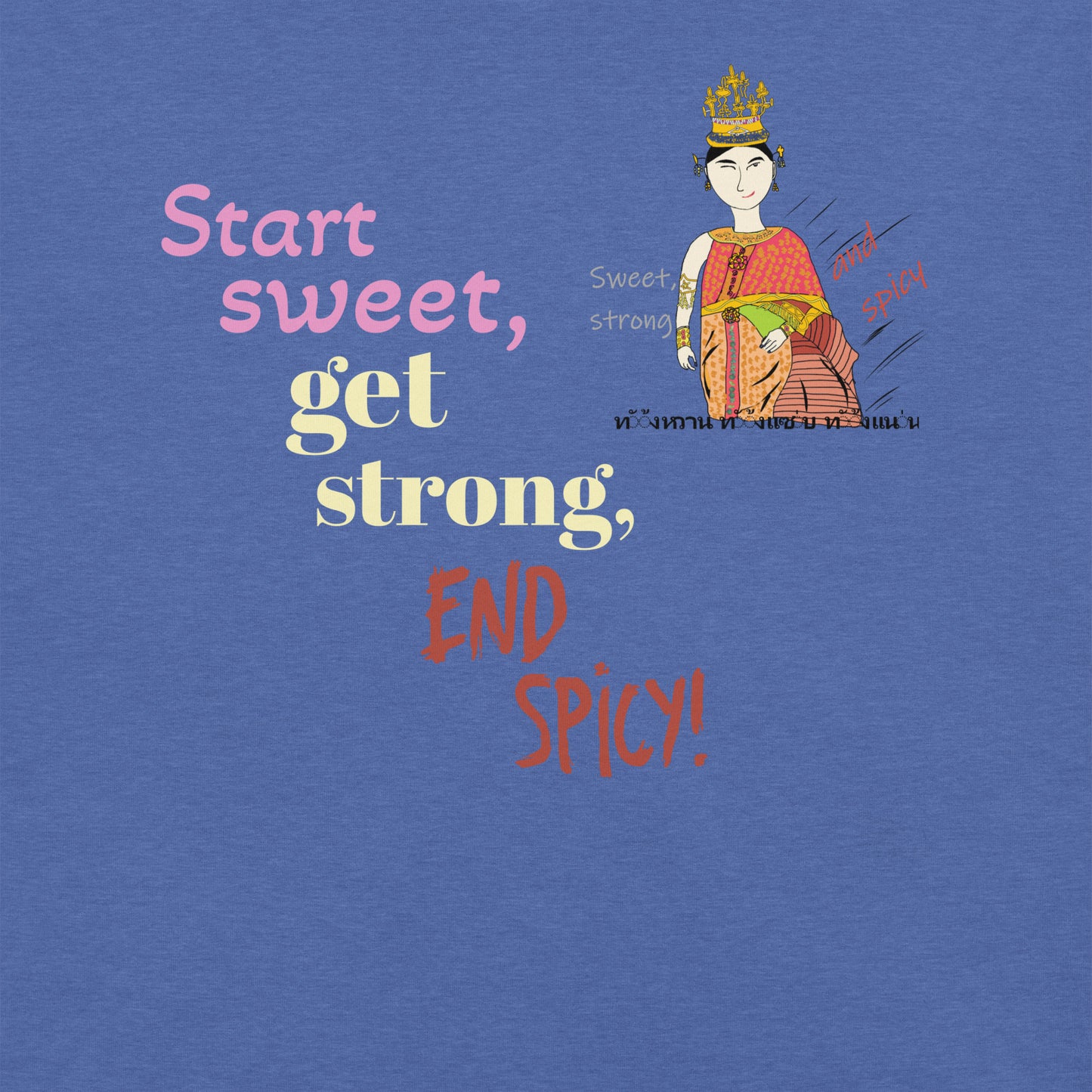 楽しいソフトスタイルTシャツ - 遊び心のあるタイ人女性のグラフィックTシャツ | FunWearCode