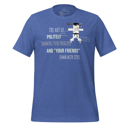 本格柔道テーマTシャツ - 楽しい格闘技グラフィックTシャツ | FunWearCode