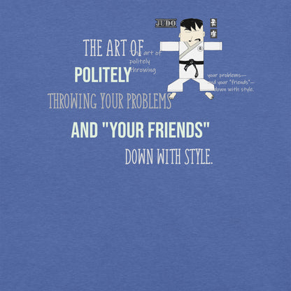 本格柔道テーマTシャツ - 楽しい格闘技グラフィックTシャツ | FunWearCode