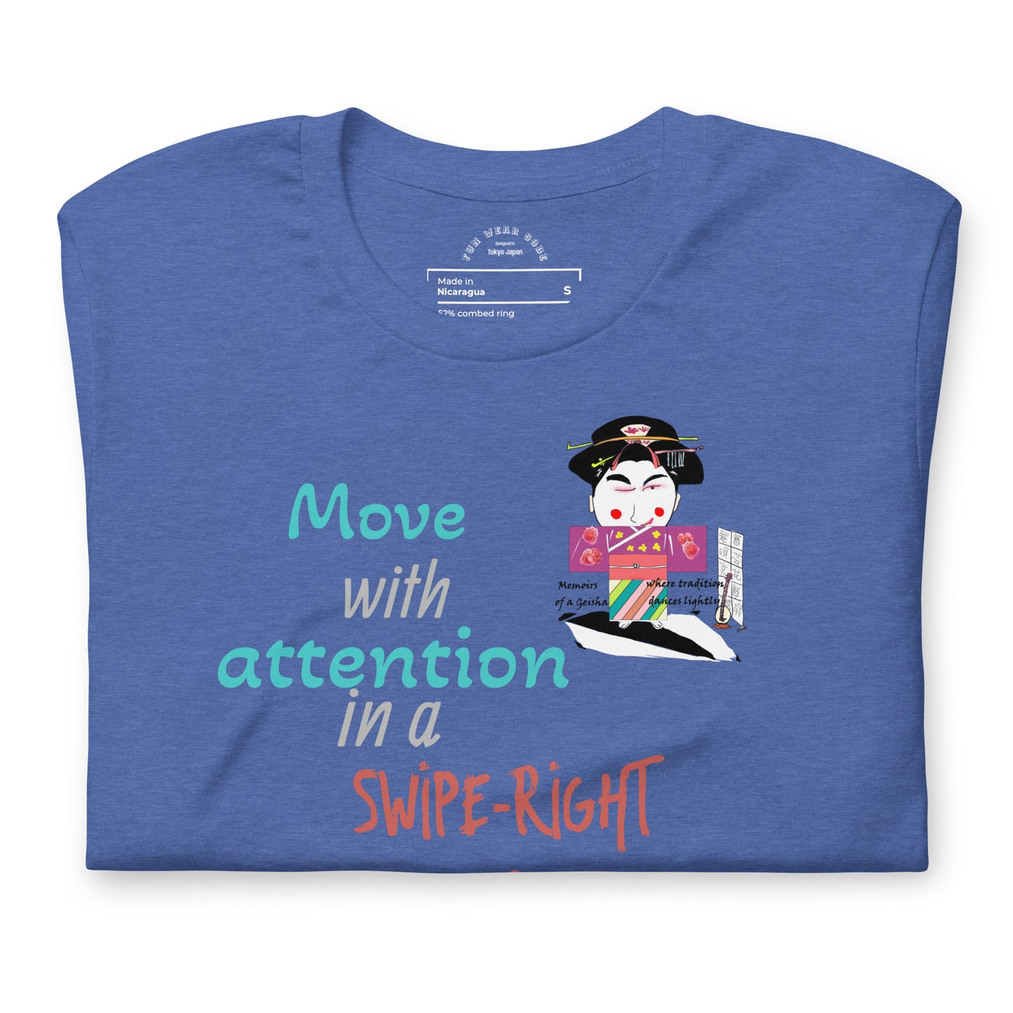 ユニセックス ファン ゲイシャ Tシャツ - ヴィンテージ ジャパニーズ アイコニック Tシャツ | FunWearCode