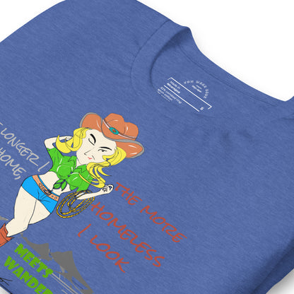 クラシックカウガールグラフィックTシャツ - 楽しいことが大好きな人のためのアメリカンスタイルTシャツ | FunWearCode